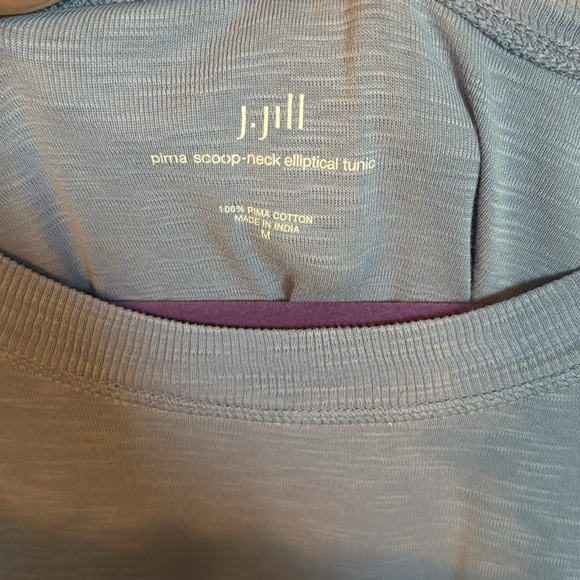 J Jill pima scoop neck elliptical tunic - Picture 2 of 6